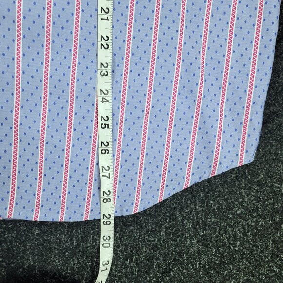 Robert Graham Classic Fit French Cuff Shirt Men's Size Medium Floral Striped - Picture 8 of 10